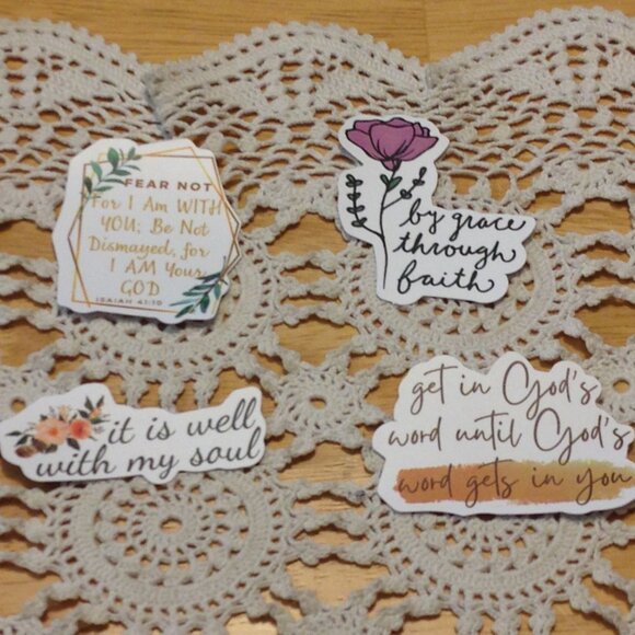 Bible Quotes and Christian Inspiration  Stickers Bundle - Picture 4 of 5